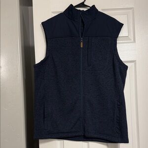 George Men's Navy Zip-Up Vest
